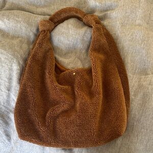 NWOT The Love Knot Slouchy Bag: Sherpa Fleece Edition